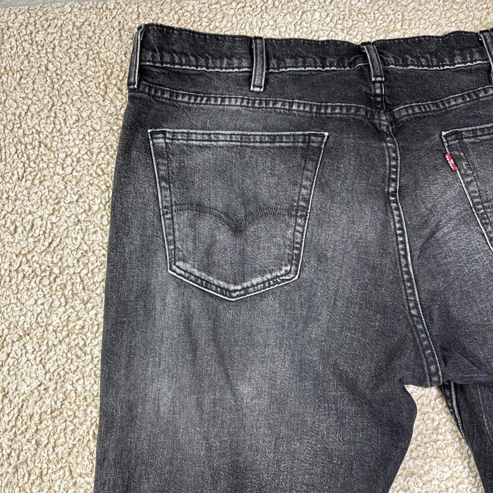 Levis 559 Relaxed Fit Straight Leg Men's Size 40X32 Black Denim Jeans Stretch